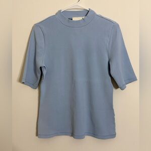 {Maeve by Anthropologie}-Size M-Light Blue Short Sleeve Top